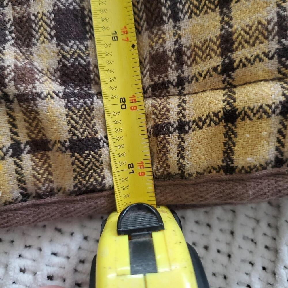 y2k Vintage sashimi yellow and brown fur lined hood vest - Picture 4 of 8